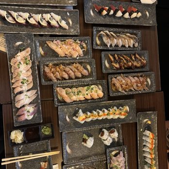 ITs SUSHI Spring Mountain - All the sushi we ordered. - Japanese Near Me - Las Vegas, Nevada