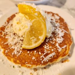 Honey Butter Cafe - Lemon marscapone pancakes
