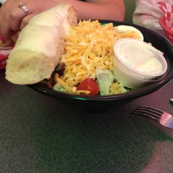 Mom's Diner - House salad with breadstick - Diners Near Me - Archbold, Ohio