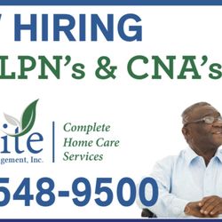Elite Care Management - Now Hiring RN's,LPN's and CNA's for both locations. Call us now to learn great benefits we can offer!
