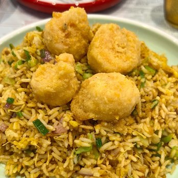 Kong Sihk Tong - 咸蛋蝦皇炒飯 salted duck egg jumbo shrimp fried rice - Hong Kong Style Cafe Near Me - Flushing, New York Kong Sihk Tong - 咸蛋蝦皇炒飯 salted duck egg jumbo shrimp fried rice - Hong Kong Style Cafe Near Me - Flushing, New York