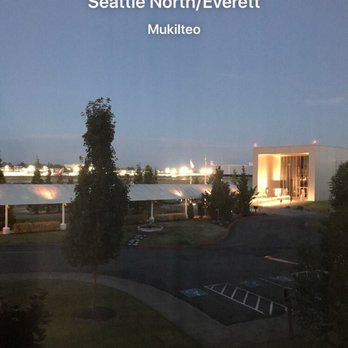 Hilton Garden Inn Seattle North/Everett - View from the room of Paine Field - Hotels Near Me - Mukilteo, Washington Hilton Garden Inn Seattle North/Everett - View from the room of Paine Field - Hotels Near Me - Mukilteo, Washington