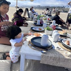 Santa Monica Picnic - Table set up