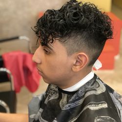 Envi’Us Beauty Lounge  - Perm & Faded men's haircut