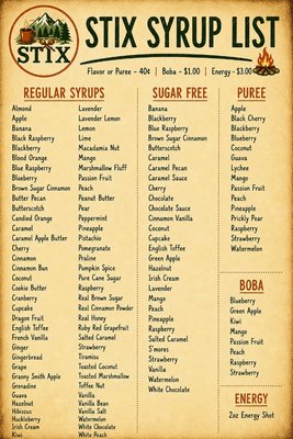 Menu photo 2 STIX Skew and Brew Rockwood, TN Menu photo 2 STIX Skew and Brew Rockwood, TN