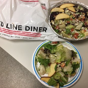 Red Line Diner - This salad is great except all those opaque romain stems. - Diners Near Me - Fishkill, New York Red Line Diner - This salad is great except all those opaque romain stems. - Diners Near Me - Fishkill, New York