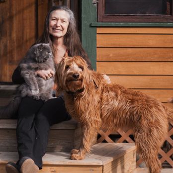 Halls Pond Healing Arts - Buddha the cat and Honey the dog are highly traineed therapists too! - Yoga Near Me - Paris, Maine Halls Pond Healing Arts - Buddha the cat and Honey the dog are highly traineed therapists too! - Yoga Near Me - Paris, Maine