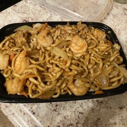 New Beijing House - Shrimp Lo Mein. No very good