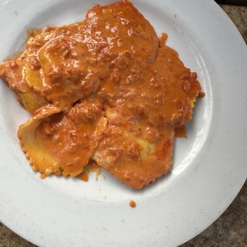 Osteria Romantica - Lobster ravioli with pink sauce - Italian Near Me - La Jolla, California