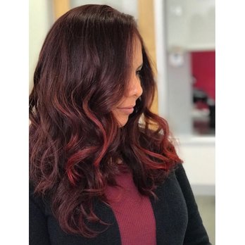 Polished By Jaz - Red color melt - Hair Stylists Near Me - Long Beach, California