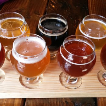 Captain Fatty's Brewery - The seven beers on tap the day we went. - Breweries Near Me - Goleta, California