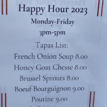 Bistro St Germain - Happy hour menu - French Near Me - Seal Beach, California Bistro St Germain - Happy hour menu - French Near Me - Seal Beach, California