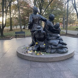 Monument dedicated to nurses in the Viet Nam era and near the Wall memorial Monument dedicated to nurses in the Viet Nam era and near the Wall memorial