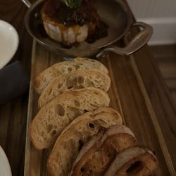 Common Table Food & Drink - Baked Harbison appetizer. Amazing but needed more crustini.