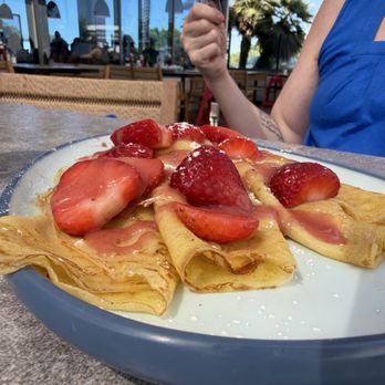 Scramblers Cafe - Strawberry N' Cream Crepes - Breakfast & Brunch Near Me - Ontario, California Scramblers Cafe - Strawberry N' Cream Crepes - Breakfast & Brunch Near Me - Ontario, California
