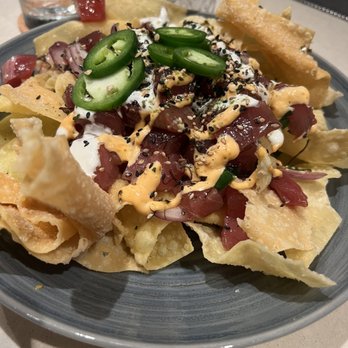 Alaia - Ahi poke nachos - Asian Fusion Near Me - Kahuku, Hawaii Alaia - Ahi poke nachos - Asian Fusion Near Me - Kahuku, Hawaii