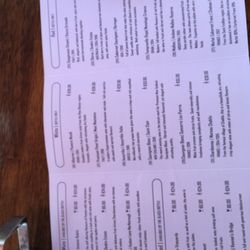 O'Carrolls Cove Beach Bar - Wine menu
