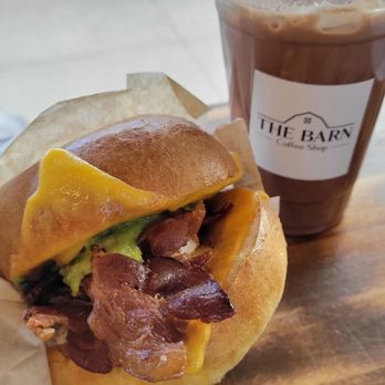 The Barn Coffee Shop - B.E.C.A. with iced mocha - Coffee & Tea Near Me - New York, New York The Barn Coffee Shop - B.E.C.A. with iced mocha - Coffee & Tea Near Me - New York, New York