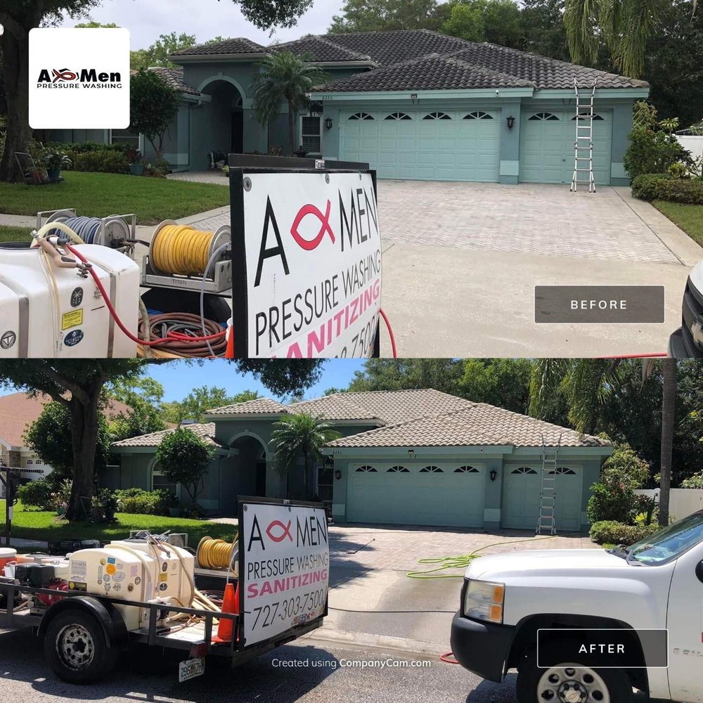 Slide of A-Men Pressure Washing