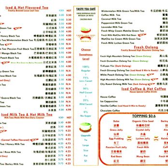 Taste Tea Cafe - Latest menu - Taiwanese Near Me - Artesia, California Taste Tea Cafe - Latest menu - Taiwanese Near Me - Artesia, California
