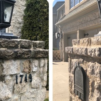 Smartwash - No pressure washer needed to restore this beautiful feature with sensitive mortar joints. - Pressure Washers Near Me - Knoxville, Tennessee