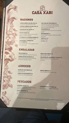 Menu photo 1 Casa Xabi Miami, FL