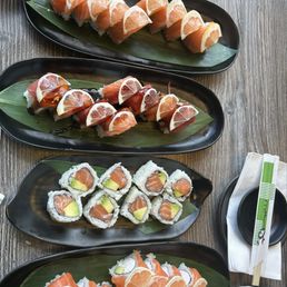 All sushi dishes we got