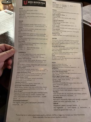 Menu photo 1 Red Rooster Brick Oven San Rafael, CA Menu photo 1 Red Rooster Brick Oven San Rafael, CA