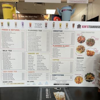 Kim's Tea House - May 2022 updated menu. They don't serve banh mi anymore FYI. - Bubble Tea Near Me - Houston, Texas Kim's Tea House - May 2022 updated menu. They don't serve banh mi anymore FYI. - Bubble Tea Near Me - Houston, Texas