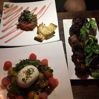 DiWine - Tuna tartare, burrata, bacon wrapped dates - Wine Bars Near Me - Astoria, New York