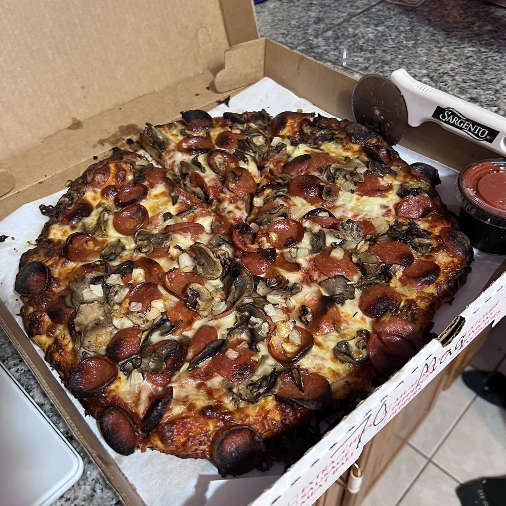 Wise Guys Pizza - Small cheese, pep, mush, onion - Pizza Near Me - Buffalo, New York Wise Guys Pizza - Small cheese, pep, mush, onion - Pizza Near Me - Buffalo, New York