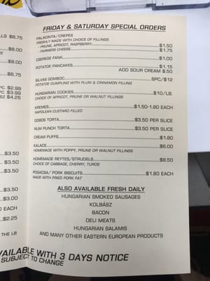 Menu photo 1 European Deli Woodbridge, NJ Menu photo 1 European Deli Woodbridge, NJ