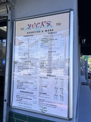 Menu photo 1 Yuca's Pasadena Pasadena, CA