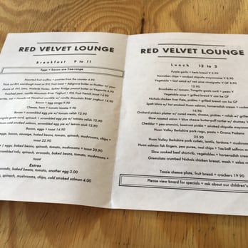 The Red Velvet Lounge - The menu - Coffee & Tea Near Me - Cygnet, TAS