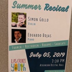 New Mexico State University Music Center - Flyer. Free admission