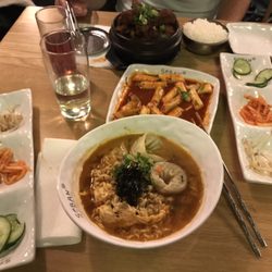 Soban - Ramen noodle, rice cake and marinated beef.. sooo delicious