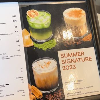 Reborn Coffee - Seasonal summer menu - Coffee & Tea Near Me - Glendale, California