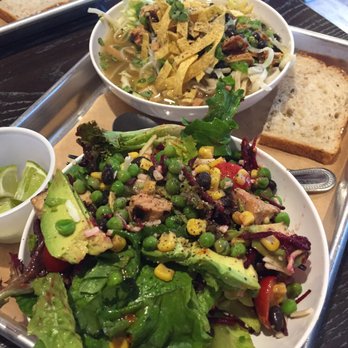 CoreLife Eatery - How great they split a chicken tortilla both bowl and southeastern chicken grain bowl - New American Near Me - Greece, New York CoreLife Eatery - How great they split a chicken tortilla both bowl and southeastern chicken grain bowl - New American Near Me - Greece, New York