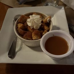 Bread pudding with caramel topping Bread pudding with caramel topping