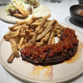 The Hudson Rose - Hanger steak and chicken cedar sando in back - Breakfast & Brunch Near Me - Nutley, New Jersey