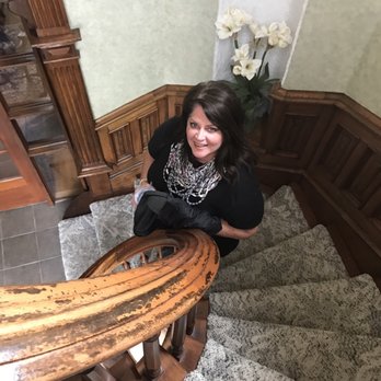 Garfield Inn - Inside is looking down the beautiful curving stairwell. - Hotels Near Me - Port Austin, Michigan