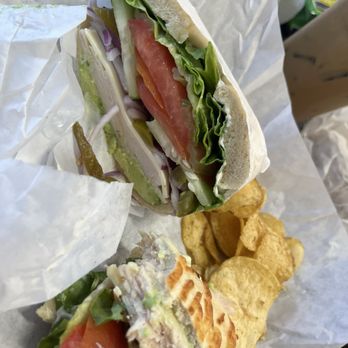 Basket Bagels and Bakery - Turkey Avocado Sandwich on Asiago Bagel. - Coffee & Tea Near Me - San Jose, California Basket Bagels and Bakery - Turkey Avocado Sandwich on Asiago Bagel. - Coffee & Tea Near Me - San Jose, California