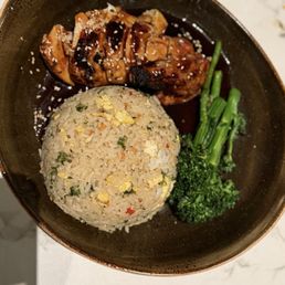 Jidori chicken with fried rice Jidori chicken with fried rice