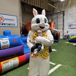 PowerUp Inflatables - Easter bunny visit