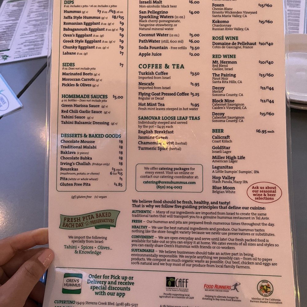 Oren's Hummus - Mediterranean Near Me - Mountain View, California Oren's Hummus - Mediterranean Near Me - Mountain View, California
