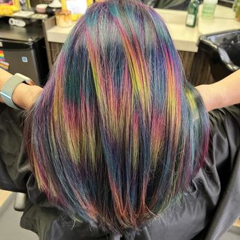 Dyeing To Get Scissored - Rainbow hair - Hair Stylists Near Me - El Cajon, California Dyeing To Get Scissored - Rainbow hair - Hair Stylists Near Me - El Cajon, California
