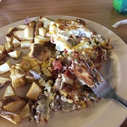 Porky Barn - Over cooked omelette