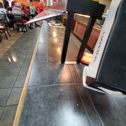 The only other customers in restaurant. The only other customers in restaurant.