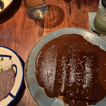 Fonda San Miguel - Enchiladas de Mole Poblano - Mexican Near Me - Austin, Texas Fonda San Miguel - Enchiladas de Mole Poblano - Mexican Near Me - Austin, Texas