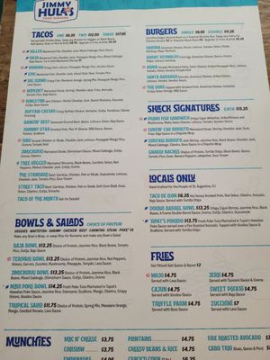 Menu photo 1 Jimmy Hulas St. Augustine, FL